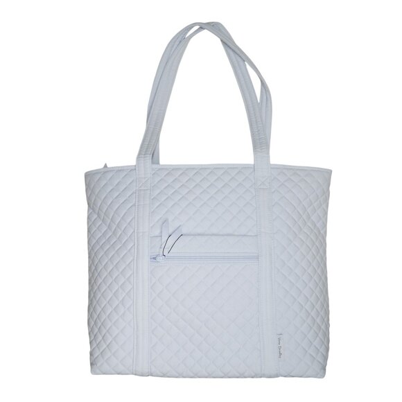 Vera Bradley Vera Tote Quilted Handbag Weekender Morning Glory Blue Travel NWT - Picture 7 of 10